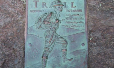 Schild am Ende des Appalachian Trail