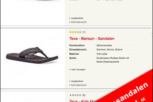 TEVA Zehensandalen